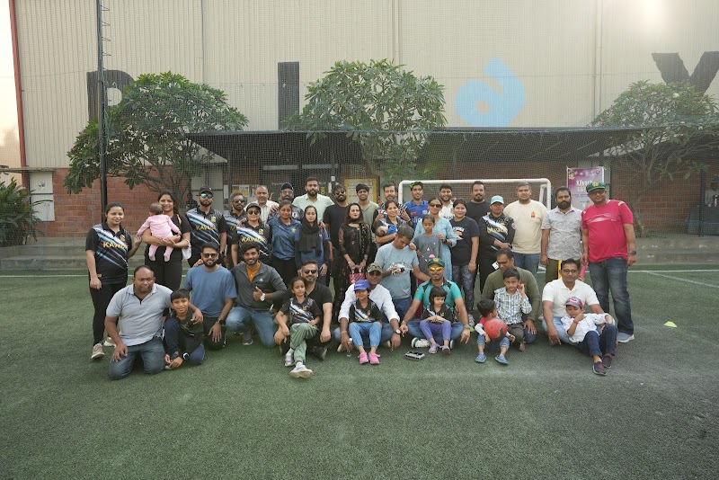 KAvach Cricket Club players at Play Arena Bangalore corporate cricket community gathering